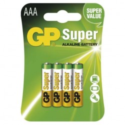 Baterii alkaline GP 1,5 V AAA 4 set Baterii alkaline GP 1,5 V AAA 4 set